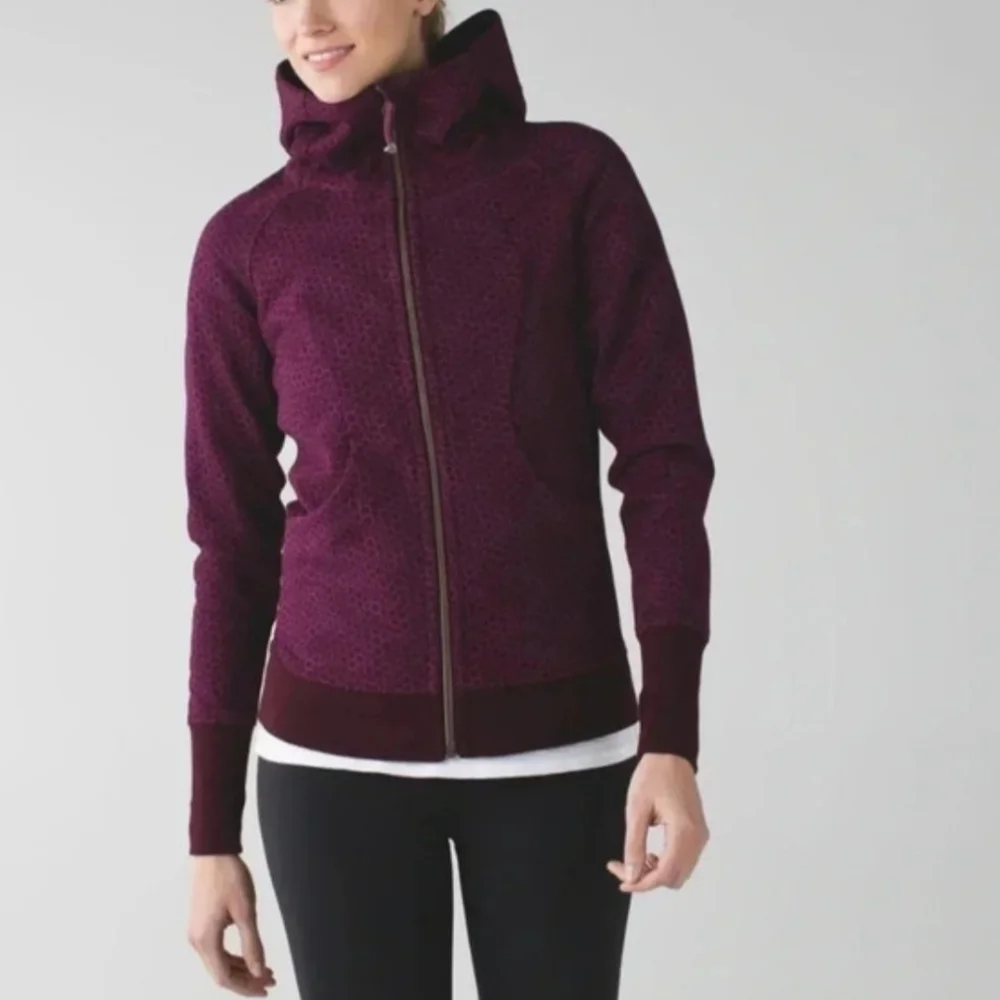 EUC Lululemon Scuba Hoodie III Size 6 Purple Color - Picture 3 of 14